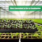 RooTrimmer 10 Pack 1020 Seed Starter Trays and 10 Pcs 72 Cell Plug Trays, Thick Durable Seedling Plastic Nursery Tray for TD538 1020 Tray Germination (10 Sets) - Image 3