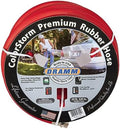 Dramm ColorStorm Premium Rubber Garden Hose – 50 ft Heavy Duty 5/8" Water Hose – Kink Resistant, Crush-Proof Nickel-Plated Couplings – Made in USA - Red by DRAMM