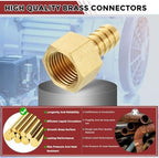 20pcs Brass Hose Barb Fittings 1/2" Hose Barb to 1/2" NPT Female - Image 4