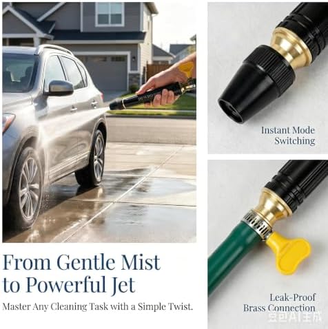2Pcs Power Washer Nozzle, High Pressure Hose Nozzle with 6 Spray Patterns - Image 7