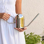 Bloem Crane 1.5L Watering Can, Silver Powder Coated with Novelty Handle and Long Sleek Spout - Image 5