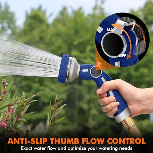 RESTMO Hose Nozzle Heavy Duty, Metal Water Hose Sprayer for Garden - Image 3