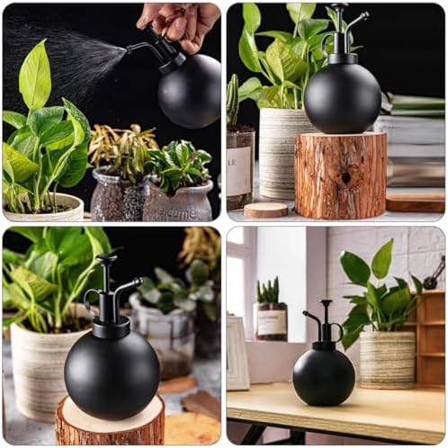 Handheld Water Spraying Kettle 500ml Stainless Steel Black for Plants Xmas - Image 5