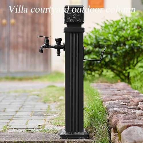 304 Stainless Steel Garden Water Column, Freestanding Hose Stand with Full Copper Faucet, Outdoor Water Feature for Gardening and Landscape - Image 2
