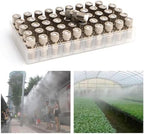 Misting Nozzles, 20pcs Brass Replacement Heads with Filter, High Pressure Atomizing Sprayer for Outdoor Cooling System, 1/8" NPT(0.15mm) - Image 4
