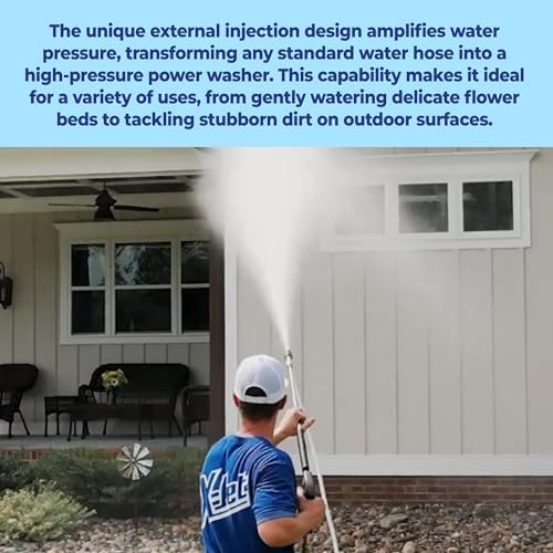 X-Jet M5 Nozzle Only #13 - Adjustable Long-Range External Injection Pressure Washing - From 0 to 60 Degree Spray Pattern - Replacement Nozzle for X-Jet M5 Kit- W/ 2000 to 4500 PSI 4-4.5 GPM - Image 6