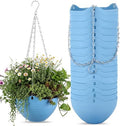 Zopeal 16 Pack 8" Blue Self Watering Hanging Planters for Plants by Zopeal