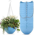 Zopeal 16 Pack 8" Blue Self Watering Hanging Planters for Plants by Zopeal