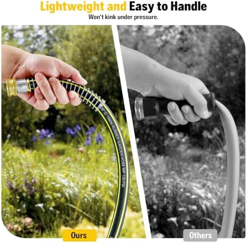Garden Hose Holder with 50ft Kink Free Water Hose Kit - Image 5