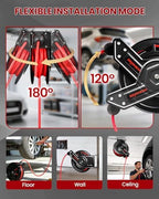 Retractable Air Hose Reel, Auto Rewind 3/8" x 50 FT Hybrid Polymer Hose - Image 3