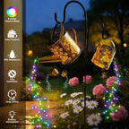 DDQ 2PC Solar Watering Can Lights Colors 58 LED Garden Gifts for Mom Women - Image 2