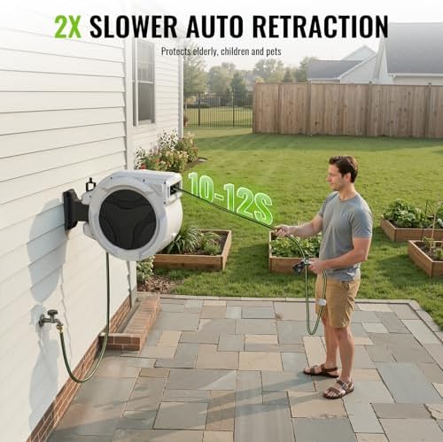 Retractable Garden Hose Reel 1/2 in x 100 ft - Image 4