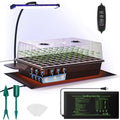 DazSpirit Seed Starter Kit, 60-Cell Tray with Grow Light and Heat Mat by DazSpirit
