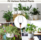 4 Pcs Watering Globes for Plants, 11.8 oz Self Watering Bulbs with Slow Release Terracotta Spikes, Automatic Plant Waterer, Clear Irrigation Globes for Potted Plants, Flowers, Indoor Use - Image 3