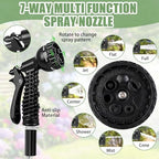 75FT Metal Garden Hose – 304 Stainless Steel Heavy Duty Water Hose with 2 Nozzles, Flexible Kink-Free Dog-Proof Hose for Garden Watering, Car Washing, House Cleaning & Dog Bathing - Image 3