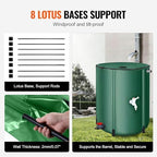 Foldable Rain Barrel, Portable Rainwater Collector for Garden Irrigation (1000L) - Image 2