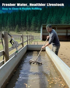 Auto Shut-Off Water Nozzle Kit for Stock Tank – Automatic Livestock Waterer Valve Prevents Overflow, Fits Horse, Cattle, Goat Farm Water Troughs with Nozzle Holder - Image 4