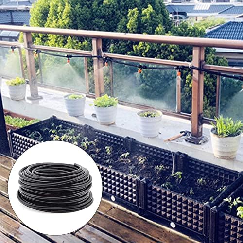 Greenhouse Micro Drip Irrigation Kit, Automatic Irrigation System Patio Misting Plant Watering System, Adjustable Nozzle Emitters Sprinkler Barbed Fittings for Garden, Greenhouse (30M) - Image 3