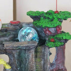 2pcs Crystal Ball Ornament Fountain Sphere for Indoor Office Xmas Decor - Image 5