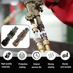 Upgraded Oxy Acetylene Quick Connects,Quick Connect Hose Fittings,Cutting Torch Hose Quick Connect Sets,Fit for 9/16"-18 B Fittings, Max 29 PSI for Fuel Gas and 145 PSI for Oxygen - Image 5