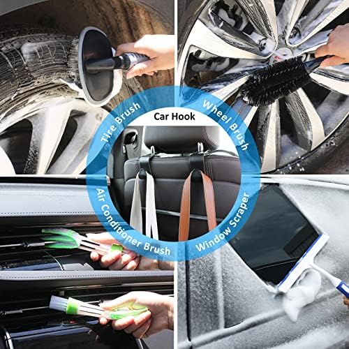 35Pcs Car Wash Kit with Foam Gun, Complete Car Detailing Brush Kit - Image 7
