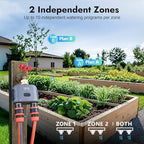 WiFi Water Timer for Garden Hose with Brass Inlet,Smart Hose Timer with WiFi Hub, APP & Voice Control,Up to 20 Watering Plans, 2-Zone Sprinkler Drip Irrigation System Controller for Yard Lawn Watering - Image 6