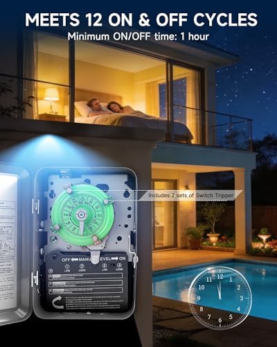T104M Mechanical Pool Timer Switch Mechanism Only 208–277 V, 40 A, DPST - Image 4