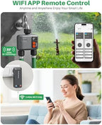 WiFi Sprinkler Timer 2 Zone, 984ft Range Smart Water Timer for Garden Hose - Image 2