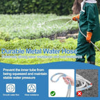 SPECILITE 100ft 304 Stainless Steel Metal Garden Hose with Rubber Grip - Image 3