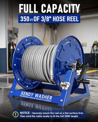 Pressure Washer Hose Reel 350FT x 3/8" or 455FTx1/4” - Image 2