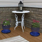 Sunnydaze 9" Ceramic Plant Saucers for Planters, 2pk, Imperial Blue - Image 6