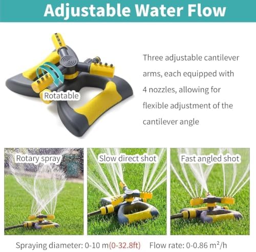 Drip Irrigation Kit Dust Suppression Misters for Lawn and Yard Sprinklers, Wide-Area Spray Coverage, Adjustable Outdoor Cooling Equipment(Pipe 22mm/0.9in,80m/262.4ft) - Image 5