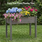 DUMOS 48x24x30 Inch Raised Garden Bed, Elevated Wood Planter Box with Legs - Image 6