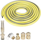 Garden Watering Sprayer Kit High Pressure Brass Nozzle Adjustable Water Sprayer for Car Washing and Garden Irrigation with 5m Hose and Quick Connectors - Image 6