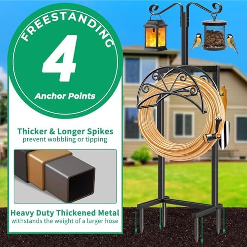 TomCare Garden Hose Holder Heavy Duty Water Hose Holder Holds 160 FT - Image 5