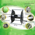 Water Pipe Storage Rack Heavy Duty Stainless Steel Hose Reel, Garden Washer Hose Reel with Mounting Bracket, Holds 40m/130Feet 1/2inch Hose, Wall Mounted or Floor Standing Hose Holder Stand - Image 3