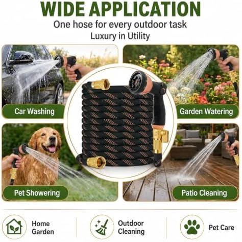 Flexible Garden Hose 100ft,Ultra Lightweight Water Hoses,Leak-Proof,Sturdy - Image 7