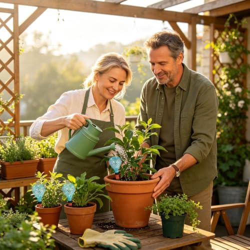 Plant Self Watering Globes 4 Pieces – Glass Automatic Waterer Device Self - Image 7