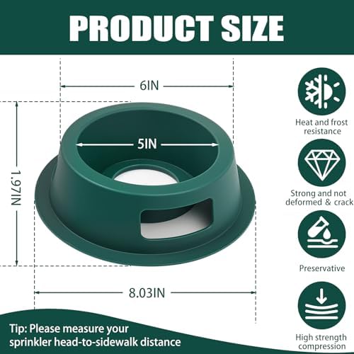 10 Pack Lawn Sprinkler Head Protector, Guards Against Mowers & Cars - Image 2