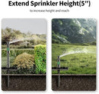 Multi-Adjustable Above Ground DIY Irrigation Sprinkler System - Image 6