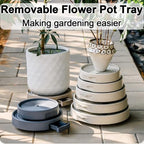 Bottom Watering Tray, Plastic Plant Trays with Wheels, 2 Pcs - Image 3