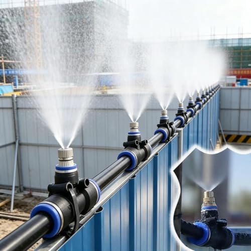 Dust Suppression Misting System with 5/16 in Irrigation Tubing, Gentle Mist by Unknown