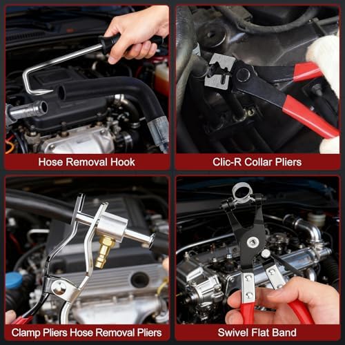 13 PCS Hose Clamp Pliers Set for Coolant Radiator Heater/Water Hose - Image 5