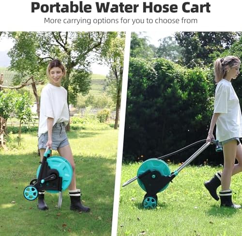 Garden Hose Reel for Outside,Hold Up to 100 ft of 5/8’’ Hose - Image 5