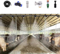 Misting Water Irrigation Kit for Cattle/Chicken/Pig Farms, Adjustable Water Output Outdoor Cooling System for Construction Site Enclosure, Plant Watering Equipment(3937inch/100m/328ft) by Unknown