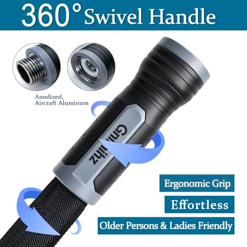 Garden Hose 75 ft, Made of TPE (BetterThan PVC/Hybrid Polymer), Lightweight yet Durable Water Hose with Ergonomic Grip, Drinking Water Safe Material, All-Weather, 3/4" GHT Fittings - Image 4