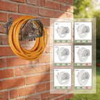 Garden Hose Holder Wall Mount for Outdoor Yard,100lbs Load Capacity Heavy-Duty Water Hose Hanger, Holds 150FT of Wall-Mounted Metal Partridge Decorative Hose Rack Hook for Outside Patio,Garage - Image 3