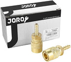 Air Coupler with 1/4 Hose Barb, Industrial M-Type, 1/4 Inch Body Size, Brass Material, 10 Pieces Air Compressor Hose Fittings - Image 5