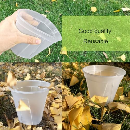 Clear Plant Nursery pots with Saucers,5/6/7/8 inch 8 Pack - Image 6