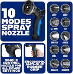 INVICTUS 100 Ft Garden Hose with Sprayer Nozzle, 2-Layer Heavy Duty Drinking RV Water Hose 100 Ft x 5/8 in. Flexible, Lightweight, NON Expandable, Kink Resistant, Easy Connect Fittings - Image 6